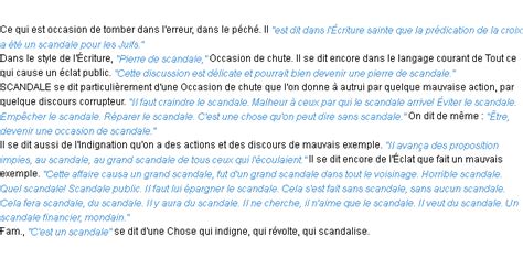 scandale definition.